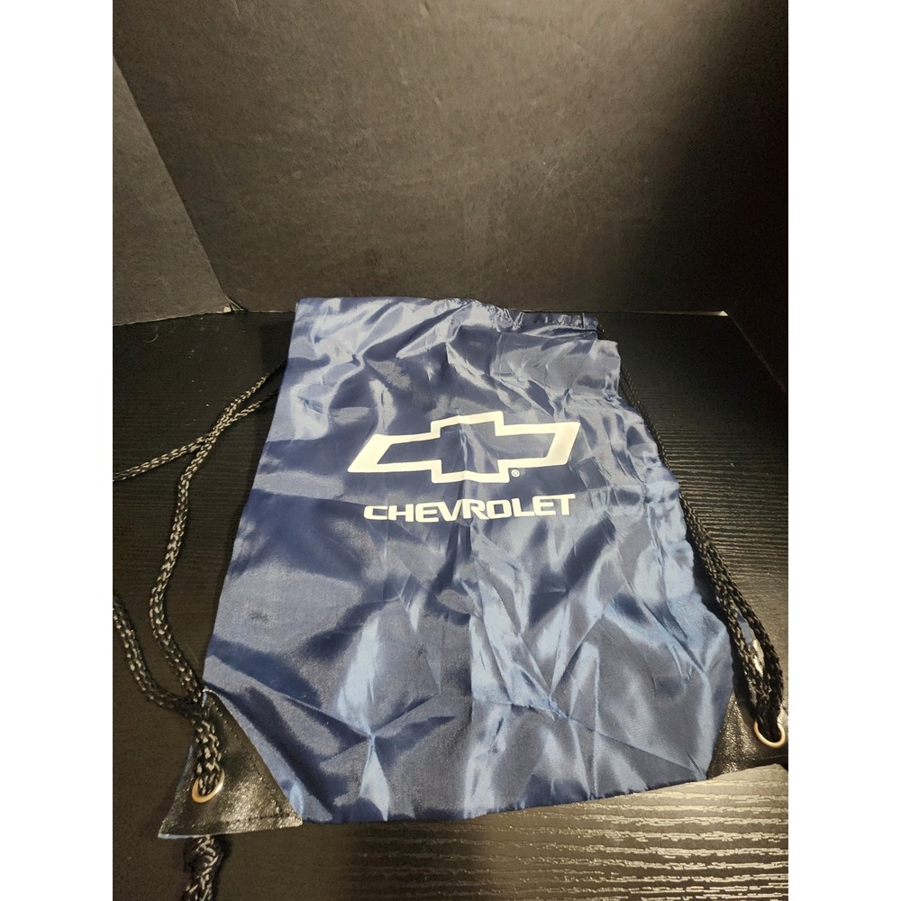 Chevrolet Blue Drawstring Bag Logo Sports Gym‎ Pack